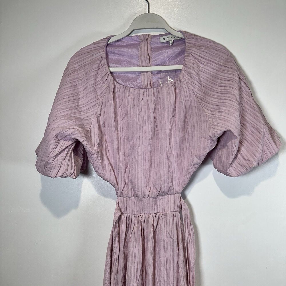 Lavender Dress Large NWT HyFve Boutique Cottage Core Preppy - Picture 3 of 7